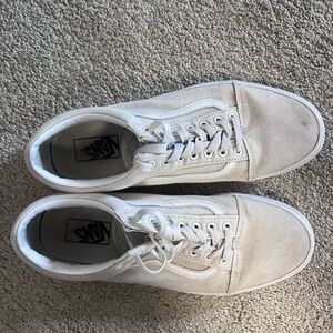 Vans Men's Off-White Canvas Sneakers